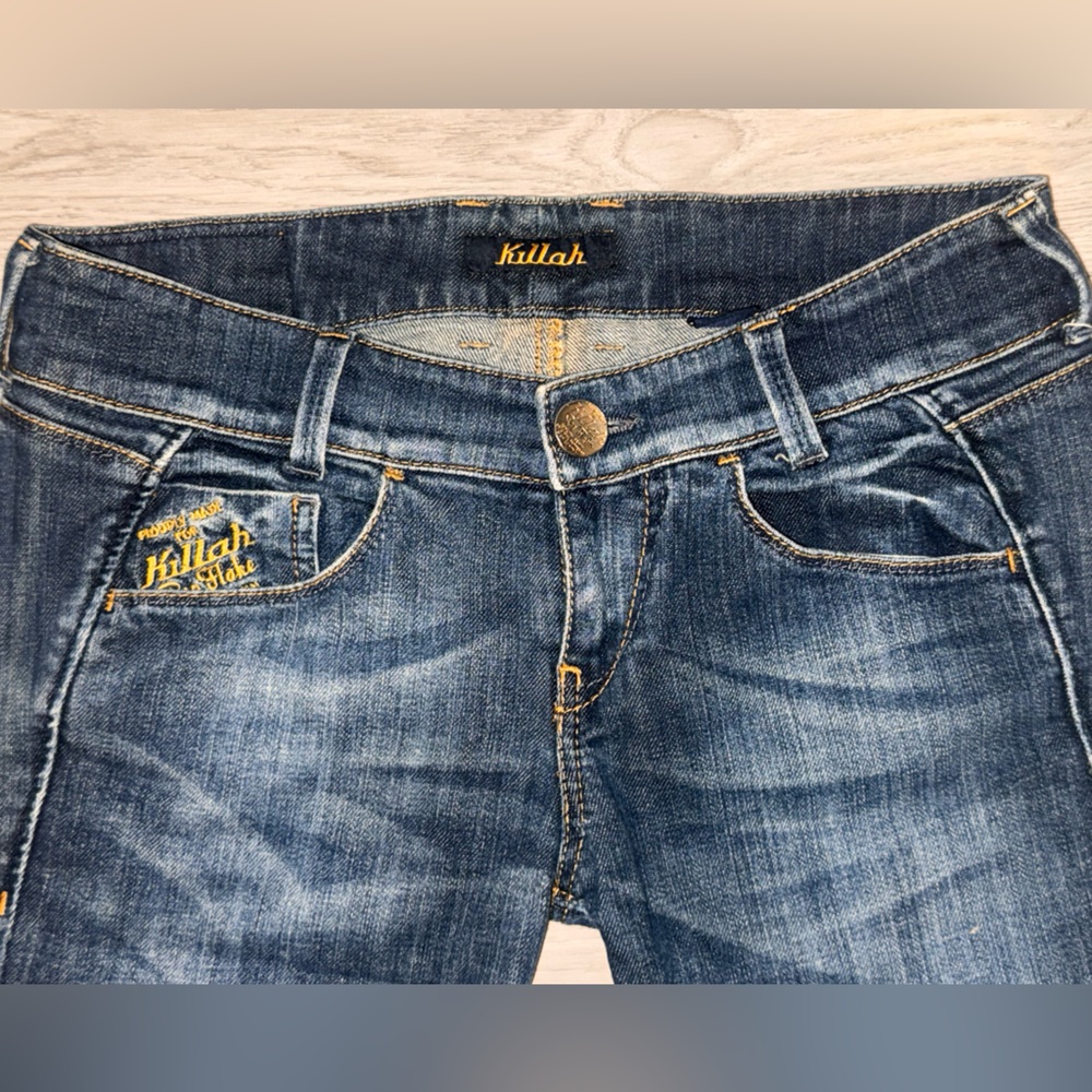 VTG Killah Miss Sixty Low Rise Straight Leg Jeans - Size 30 - Y2K Denim - Picture 3 of 8
